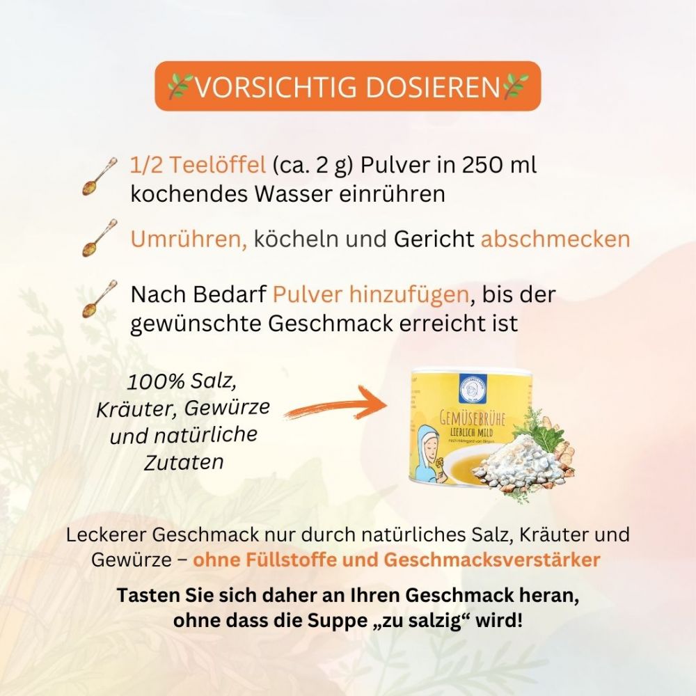 Hildegard von Bingen - Gemüsebrühe lieblich mild 380g