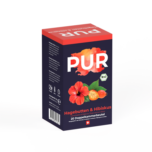PUR Hagebutten & Hibiskus Tee BIO 20 Btl